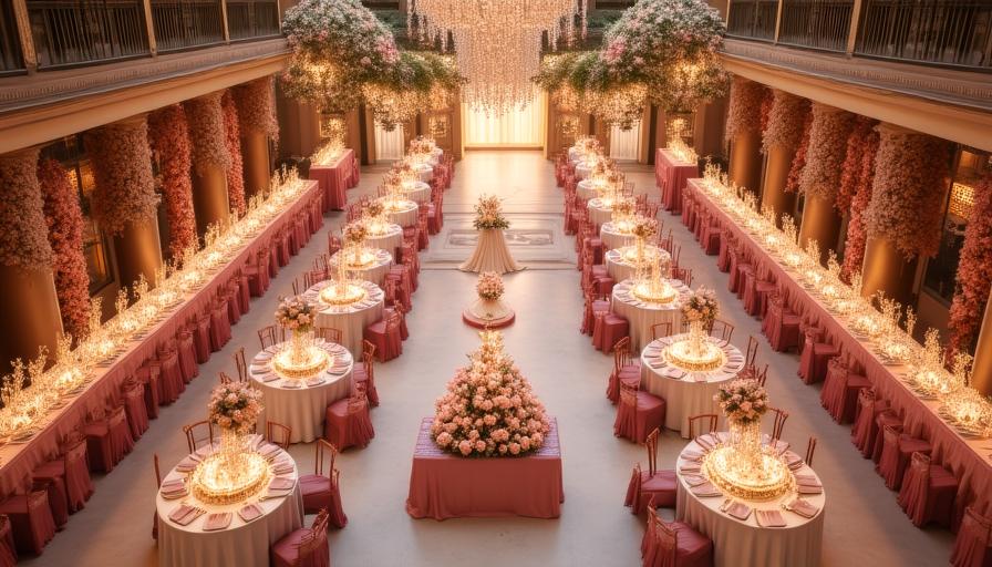 {{Elegante bruiloft setting georganiseerd door Vixen Vows}}
